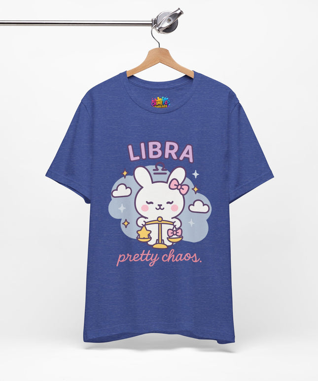 LIBRA ZODIAC – PRETTY CHAOS BUNNY VIBE TEE