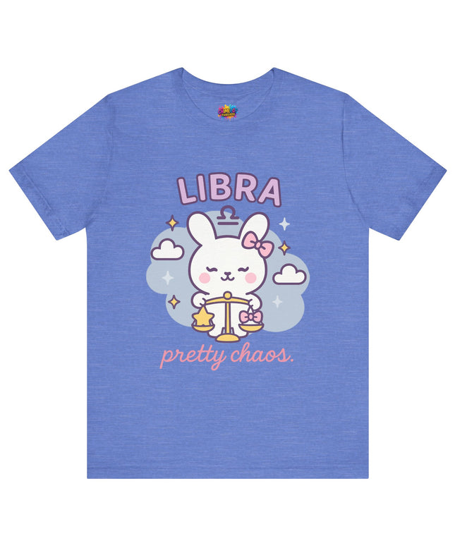 LIBRA ZODIAC – PRETTY CHAOS BUNNY VIBE TEE