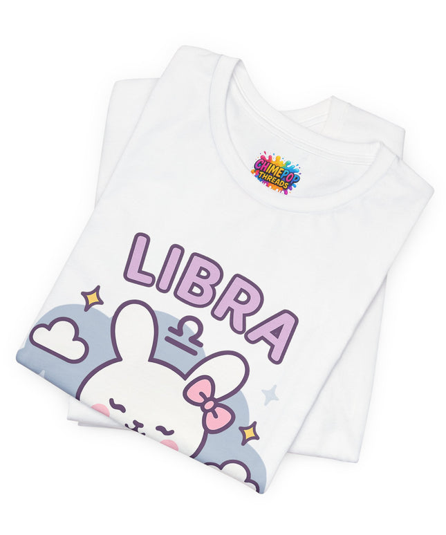LIBRA ZODIAC – PRETTY CHAOS BUNNY VIBE TEE