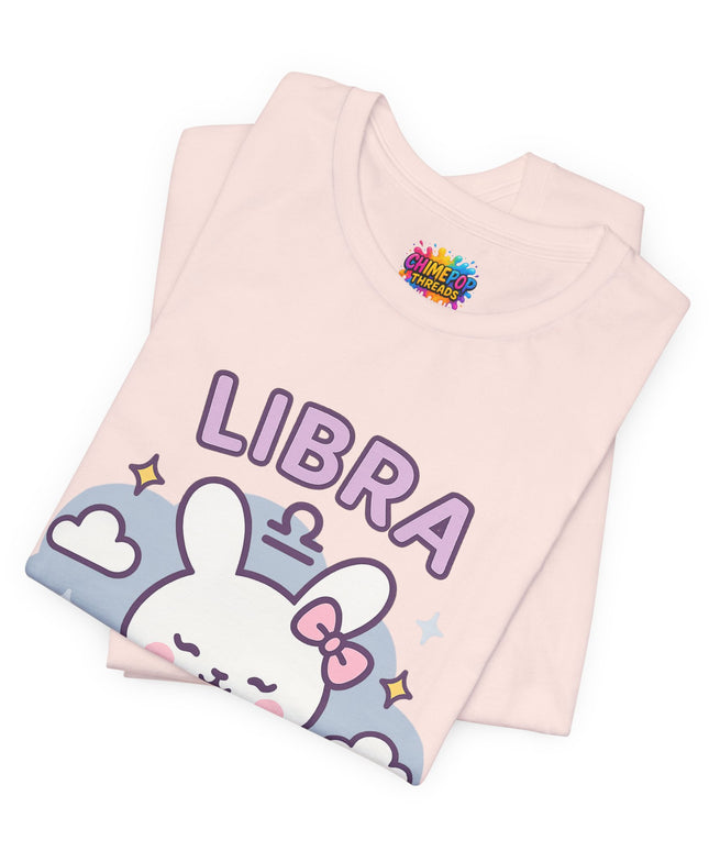 LIBRA ZODIAC – PRETTY CHAOS BUNNY VIBE TEE