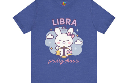 LIBRA ZODIAC – PRETTY CHAOS BUNNY VIBE TEE
