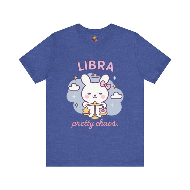 LIBRA ZODIAC – PRETTY CHAOS BUNNY VIBE TEE