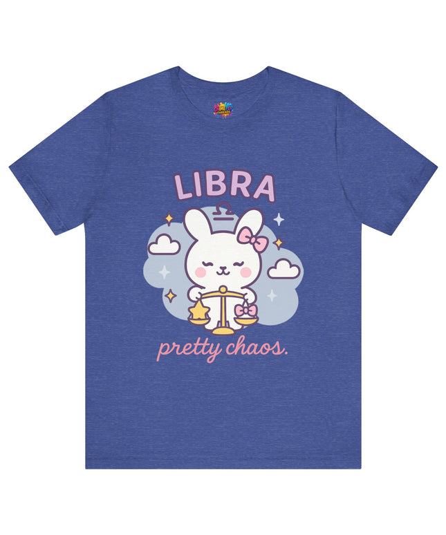 LIBRA ZODIAC – PRETTY CHAOS BUNNY VIBE TEE