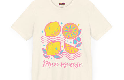 MAIN SQUEEZE LEMON UNISEX TEE T-SHIRT