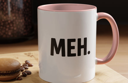 MEH MINIMILISTC BLAH MORNING COFFEE MUG