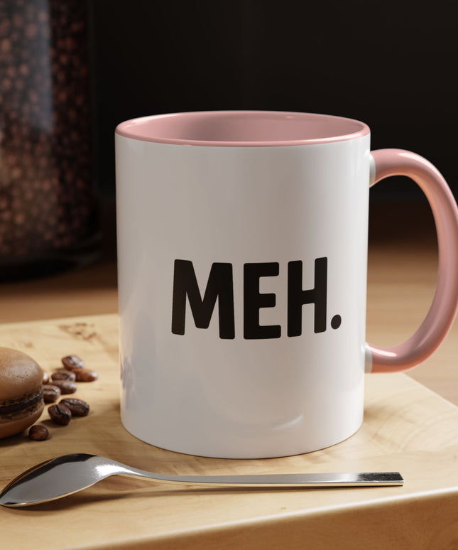 MEH MINIMILISTC BLAH MORNING COFFEE MUG