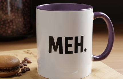 MEH MINIMILISTC BLAH MORNING COFFEE MUG