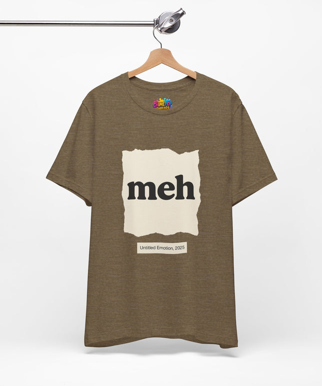 Meh Minimalistic Gallery Print Tee 2025 Edition T-Shirt
