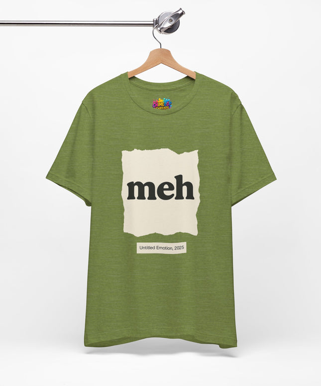 Meh Minimalistic Gallery Print Tee 2025 Edition T-Shirt