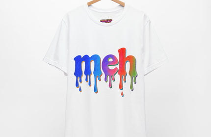 Meh Rainbow Crayon Melt T-Shirt
