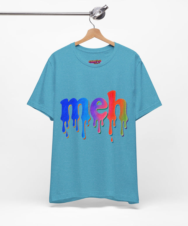 Meh Rainbow Crayon Melt T-Shirt