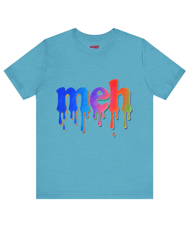 Meh Rainbow Crayon Melt T-Shirt