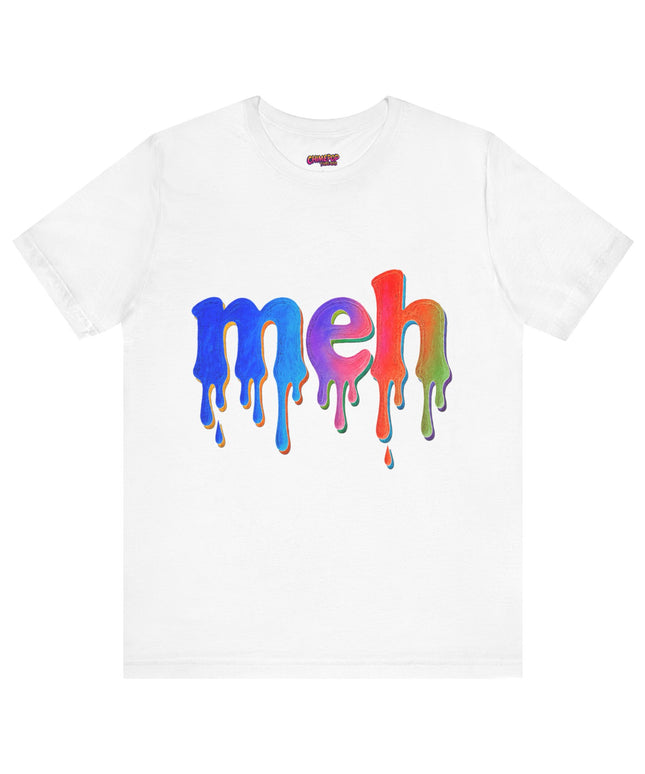Meh Rainbow Crayon Melt T-Shirt
