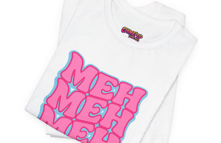 Meh Wavy Stack Pink T-Shirt