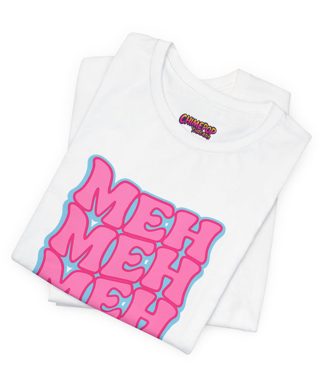 Meh Wavy Stack Pink T-Shirt