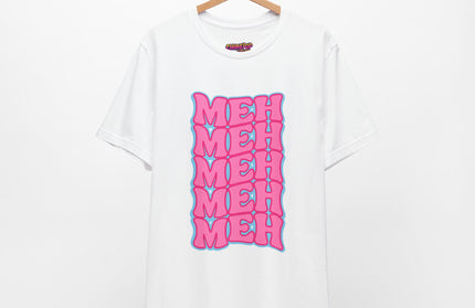 Meh Wavy Stack Pink T-Shirt