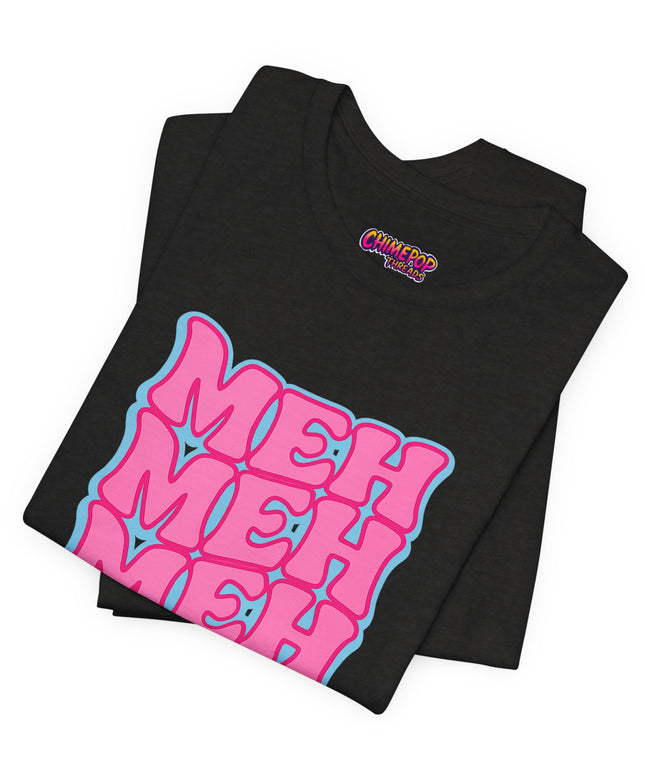 Meh Wavy Stack Pink T-Shirt