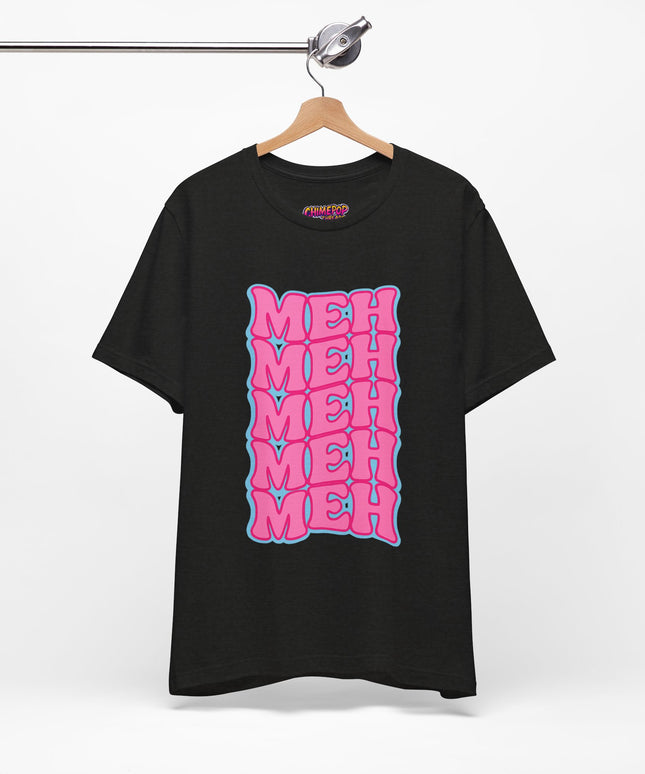 Meh Wavy Stack Pink T-Shirt