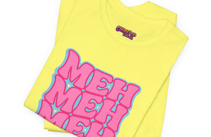 Meh Wavy Stack Pink T-Shirt