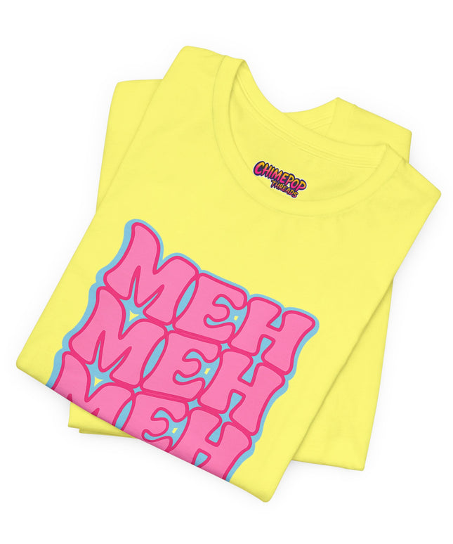 Meh Wavy Stack Pink T-Shirt