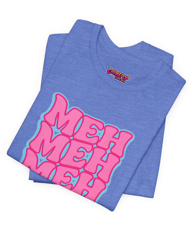 Meh Wavy Stack Pink T-Shirt