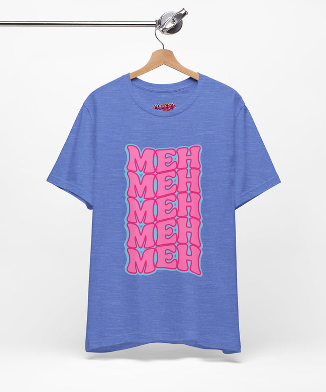 Meh Wavy Stack Pink T-Shirt