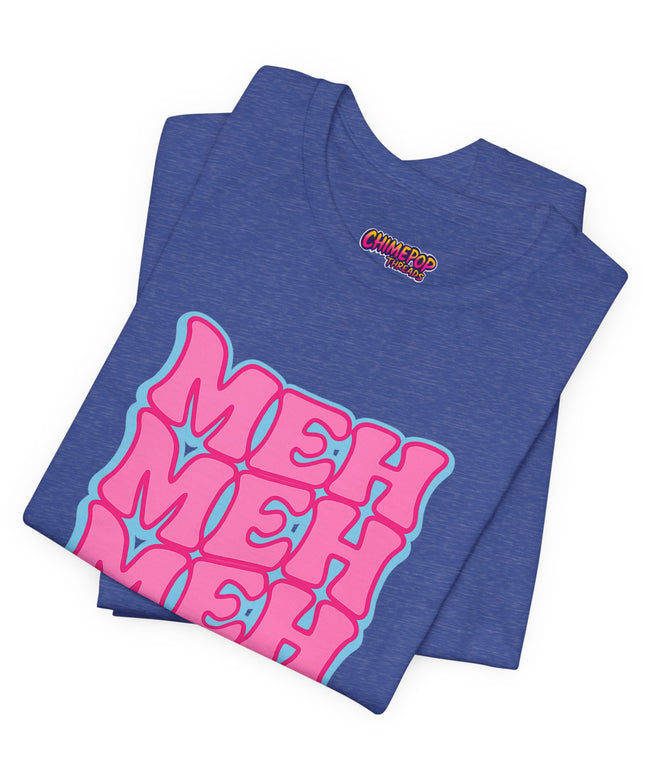 Meh Wavy Stack Pink T-Shirt