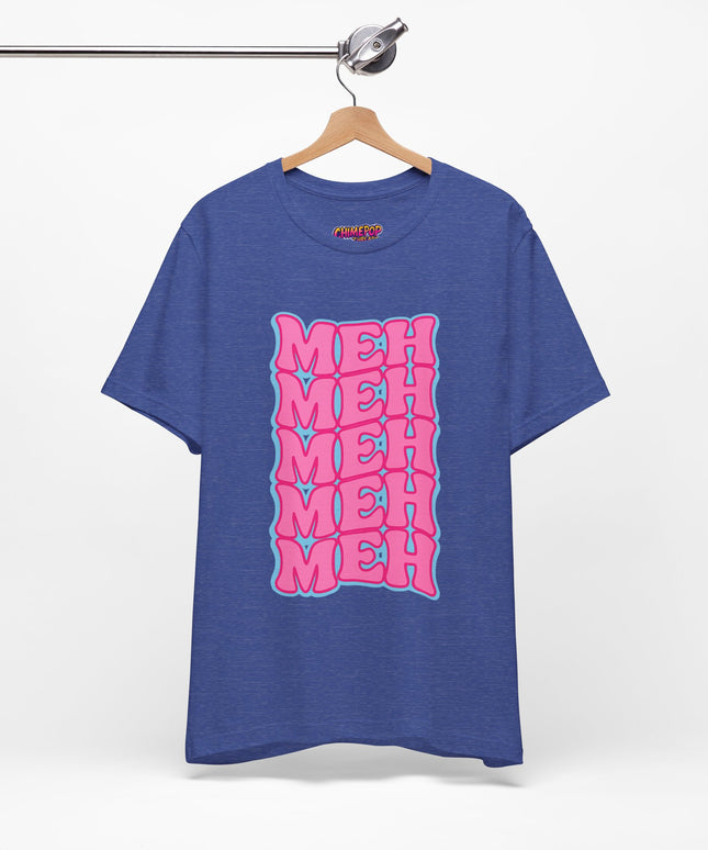 Meh Wavy Stack Pink T-Shirt