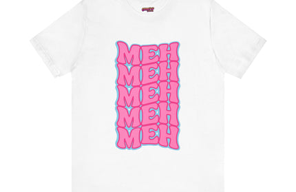 Meh Wavy Stack Pink T-Shirt