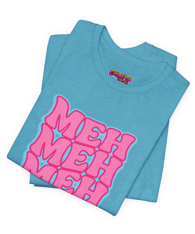 Meh Wavy Stack Pink T-Shirt