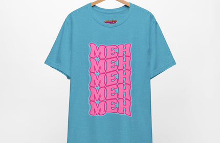 Meh Wavy Stack Pink T-Shirt