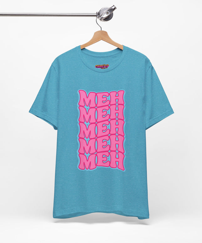 Meh Wavy Stack Pink T-Shirt