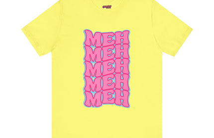 Meh Wavy Stack Pink T-Shirt