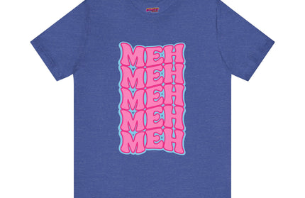 Meh Wavy Stack Pink T-Shirt