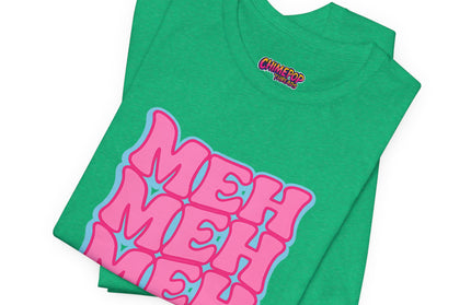 Meh Wavy Stack Pink T-Shirt