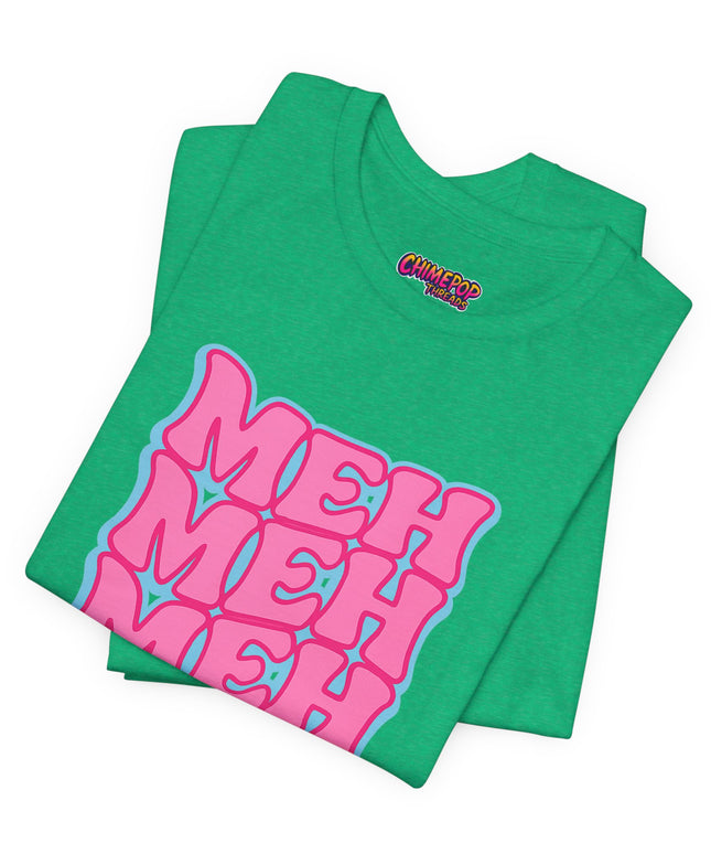 Meh Wavy Stack Pink T-Shirt
