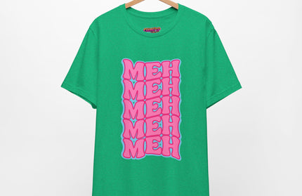 Meh Wavy Stack Pink T-Shirt