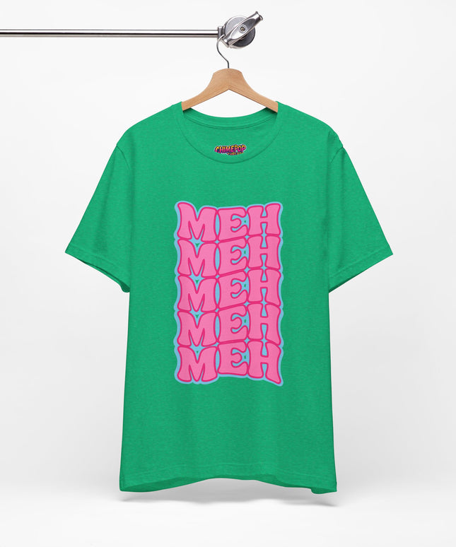 Meh Wavy Stack Pink T-Shirt