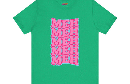 Meh Wavy Stack Pink T-Shirt