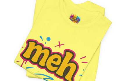 Meh Yellow Graffiti Pop T-Shirt