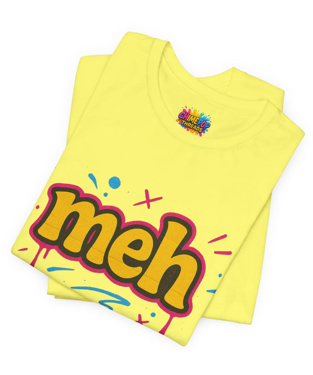 Meh Yellow Graffiti Pop T-Shirt