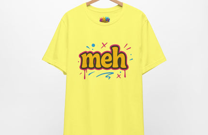 Meh Yellow Graffiti Pop T-Shirt