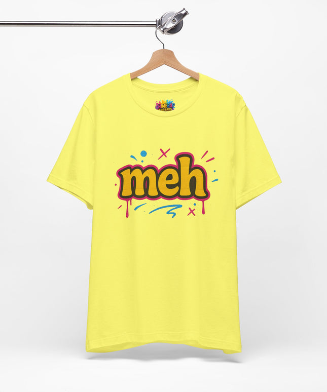 Meh Yellow Graffiti Pop T-Shirt