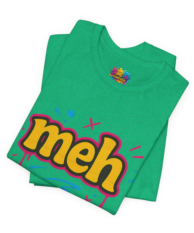 Meh Yellow Graffiti Pop T-Shirt