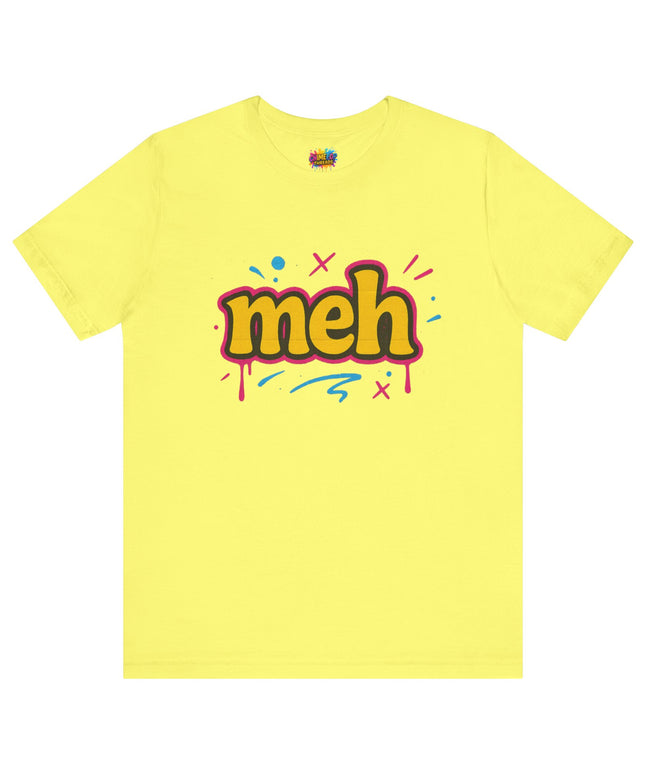 Meh Yellow Graffiti Pop T-Shirt
