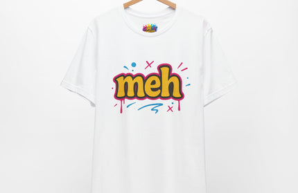 Meh Yellow Graffiti Pop T-Shirt