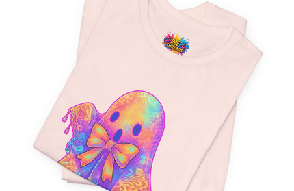 Melting Pastel Ghost Bow Shirt