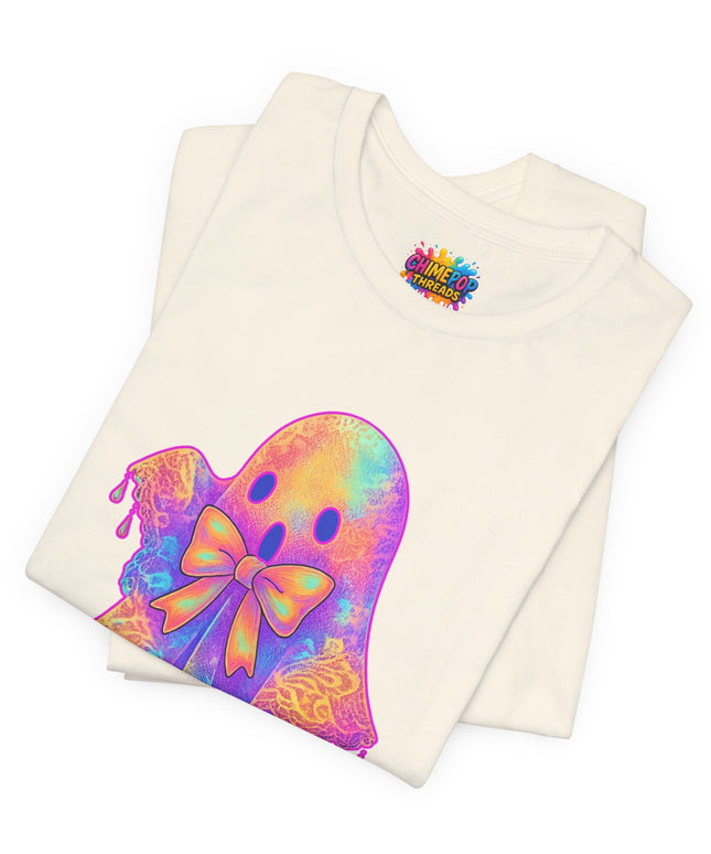 Melting Pastel Ghost Bow Shirt