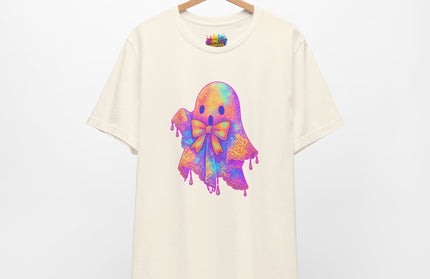 Melting Pastel Ghost Bow Shirt