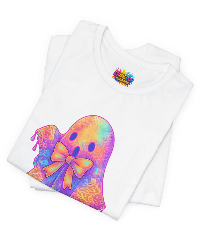 Melting Pastel Ghost Bow Shirt